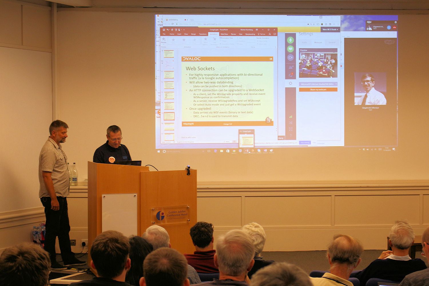 Bjørn , Morten and Gil (remotely) discussing the Web Stack of the Future
